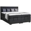BOXSPRINGBETT 180/200 cm  in Anthrazit  - Anthrazit/Schwarz, KONVENTIONELL, Holz/Holzwerkstoff (180/200cm) - Moderano