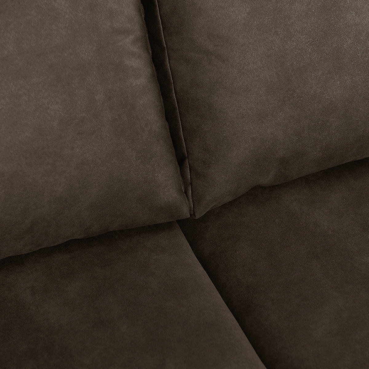 SEDEŽNA GARNITURA, mikrovlakna temno rjava  - temno rjava/rjava, Design, tekstil/les (200/144cm) - MID.YOU