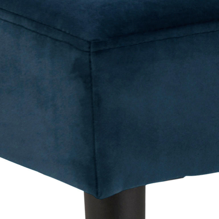 Thumbnail - Livetastic Hockerbank, Schwarz, Dunkelblau, Metall, Textil, 95x45x38 cm, Stoffauswahl, Esszimmer, Bänke, Sitzbänke