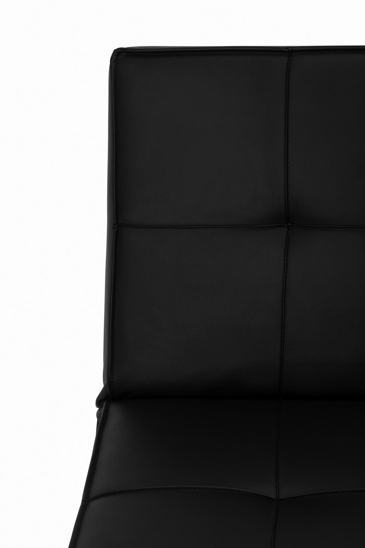 SCHLAFSOFA in Textil Schwarz  - Silberfarben/Schwarz, Basics, Textil/Metall (179/74/91cm) - P & B