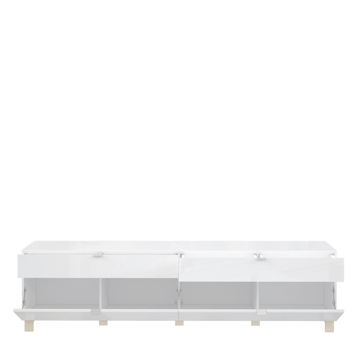 TV-ELEMENT - Edelstahlfarben/Champagner, Design, Glas/Holzwerkstoff (219,9/57/52,5cm) - Hom`in