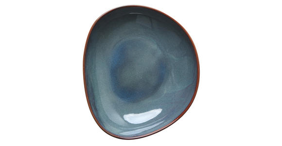 SUPPENTELLER ORGANIC DENIM 22,5/19,5 cm - Hellblau, Trend, Keramik (22,5/19,5cm) - Novel