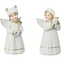 DEKOENGEL - Goldfarben/Weiß, LIFESTYLE, Kunststoff (7,9/15/6cm) - X-Mas
