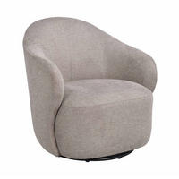 FÅTÖLJ i trä, metall, textil beige  - beige/svart, Klassisk, metall/trä (76/80/80cm) - Rowico