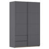 SCHWEBETÜRENSCHRANK in Grau  - Grau, Modern, Holzwerkstoff (131/210/59cm) - Rauch Möbel