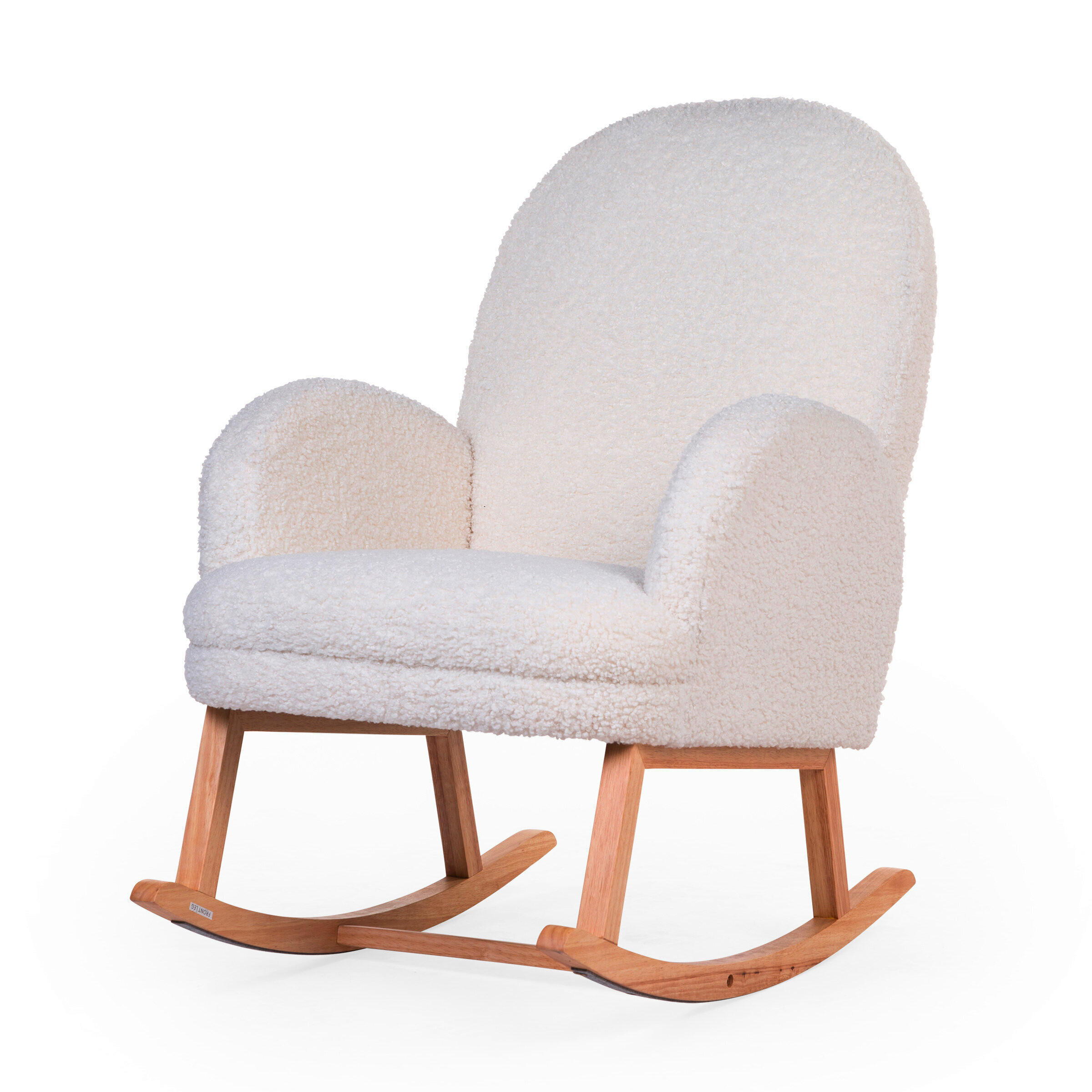 SCHAUKELSTUHL in Teddystoff Weiß - Weiß, Basics, Holz/Textil (71/86/97,5cm) - Childhome