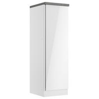 APOTHEKERSCHRANK 50/166/60 cm  in Grau, Weiß, Weiß Hochglanz  - Weiß Hochglanz/Weiß, LIFESTYLE, Holzwerkstoff (50/166/60cm) - Held