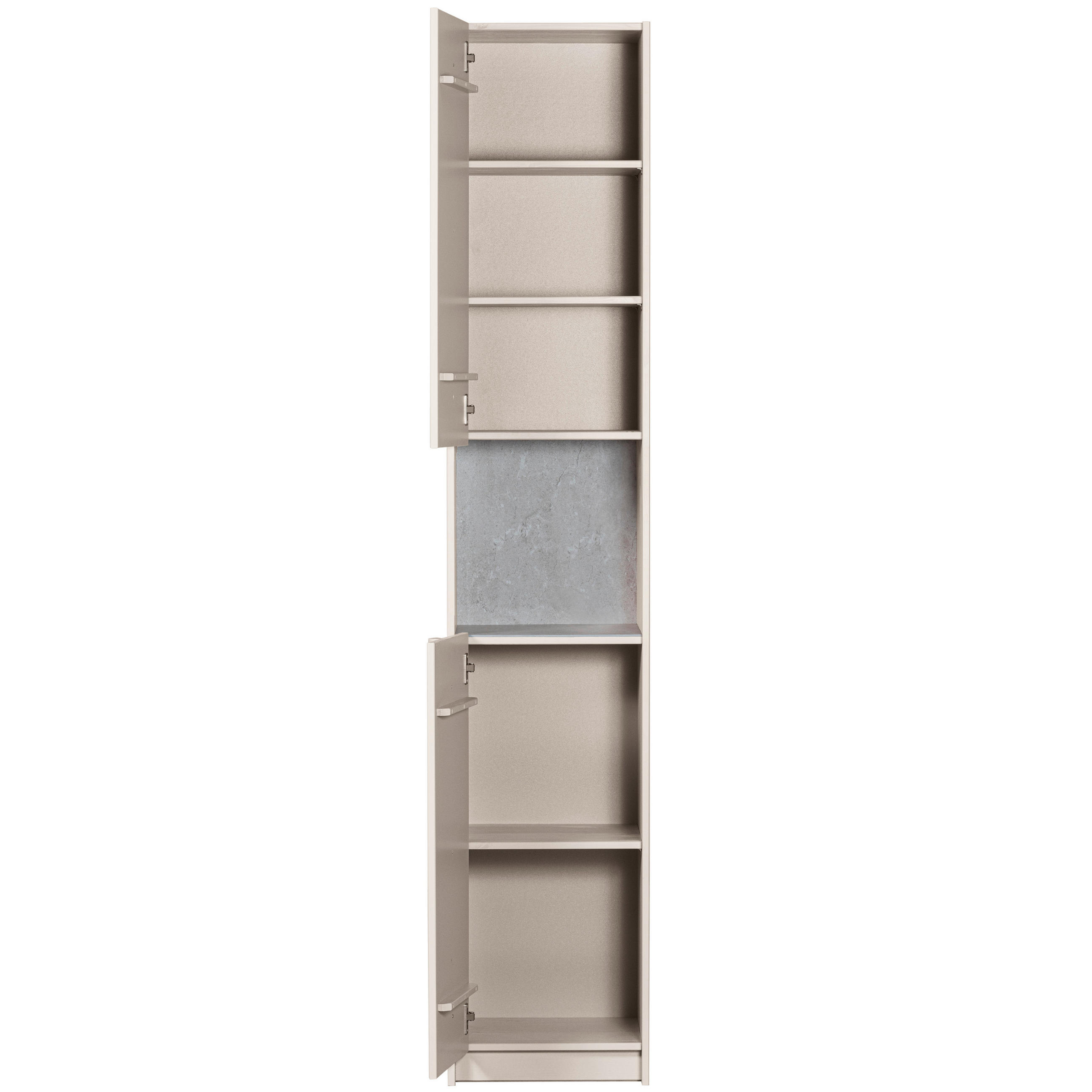 GARDEROBENSCHRANK 40/210/42 cm  - Hellgrau, Design, Holz (40/210/42cm) - Livetastic