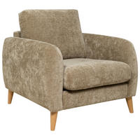 FÅTÖLJ i textil, trä brun  - brun/ekfärgad, Klassisk, trä/textil (95/81/92cm) - Best Price