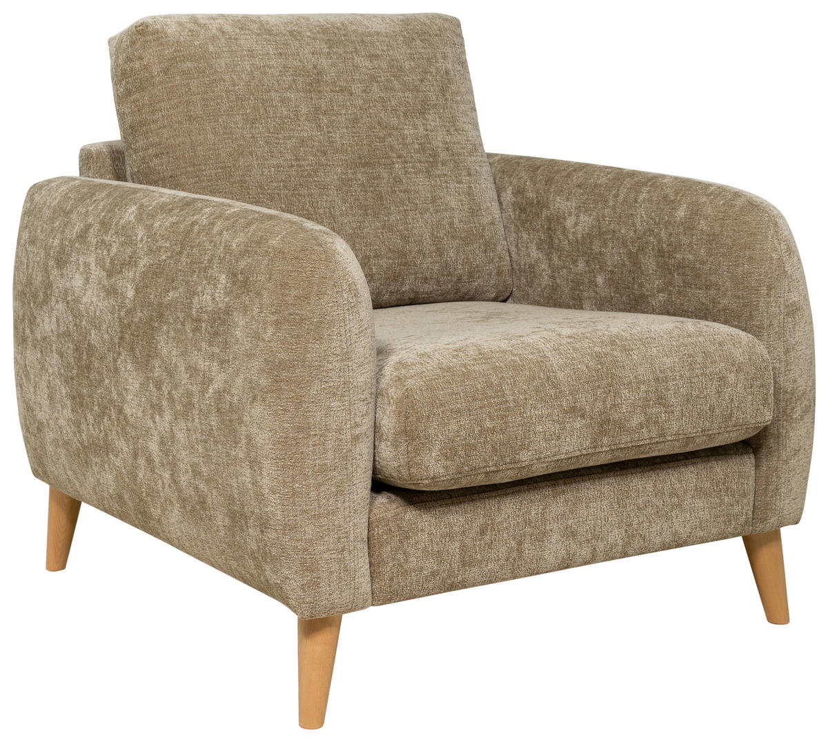 FÅTÖLJ i textil, trä brun  - brun/ekfärgad, Klassisk, trä/textil (95/81/92cm) - Best Price