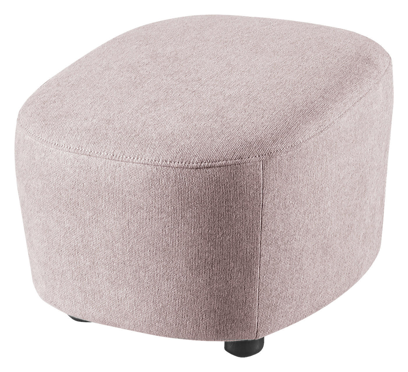 HOCKER Webstoff Hellrosa  - Hellrosa/Schwarz, Design, Kunststoff/Textil (54/41/57cm) - SetOne by Musterring