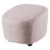 HOCKER Webstoff Hellrosa  - Hellrosa/Schwarz, Design, Kunststoff/Textil (54/41/57cm) - SetOne by Musterring