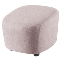 HOCKER Webstoff Hellrosa  - Hellrosa/Schwarz, Design, Kunststoff/Textil (54/41/57cm) - SetOne by Musterring