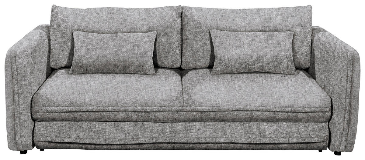 SCHLAFSOFA in Textil Grau  - Schwarz/Grau, Konventionell, Kunststoff/Textil (237/94/117cm) - MID.YOU