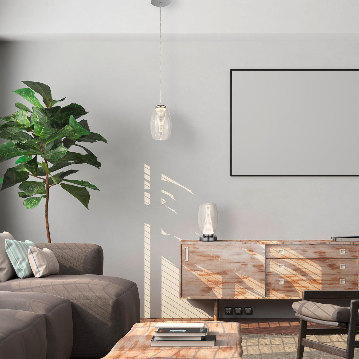 NAMIZNA LED-SVETILKA  Cyclone      11.5/20.5 cm       - barve kroma, Design, kovina/umetna masa (11.5/20.5cm)