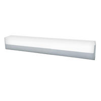 NÁSTĚNNÉ KOUPELNOVÉ SVÍTIDLO, 28/3,8/5,5 cm  - barvy stříbra, Basics, kov/plast (28/3,8/5,5cm)