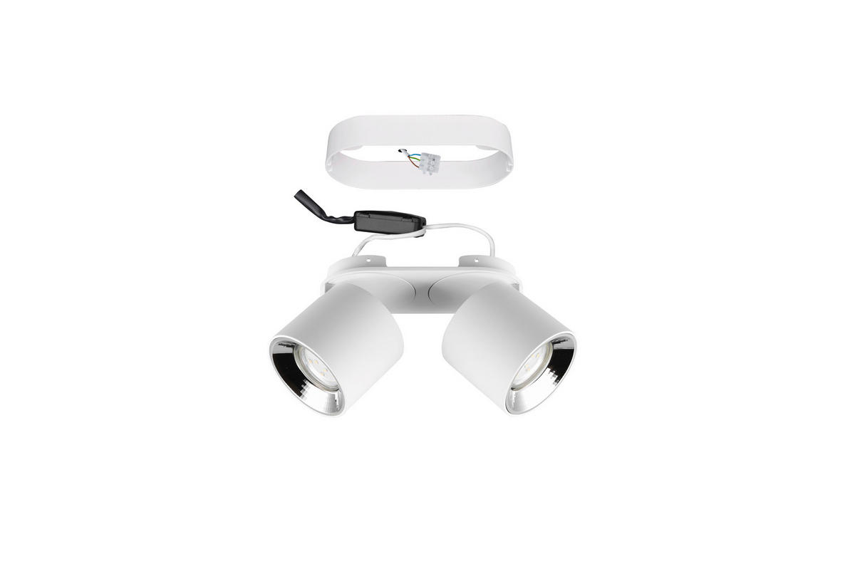 SPOTLIGHT Guayana 18/12,0/8,7 cm   - vit, Basics, metall (18/12,0/8,7cm) - Trio Leuchten