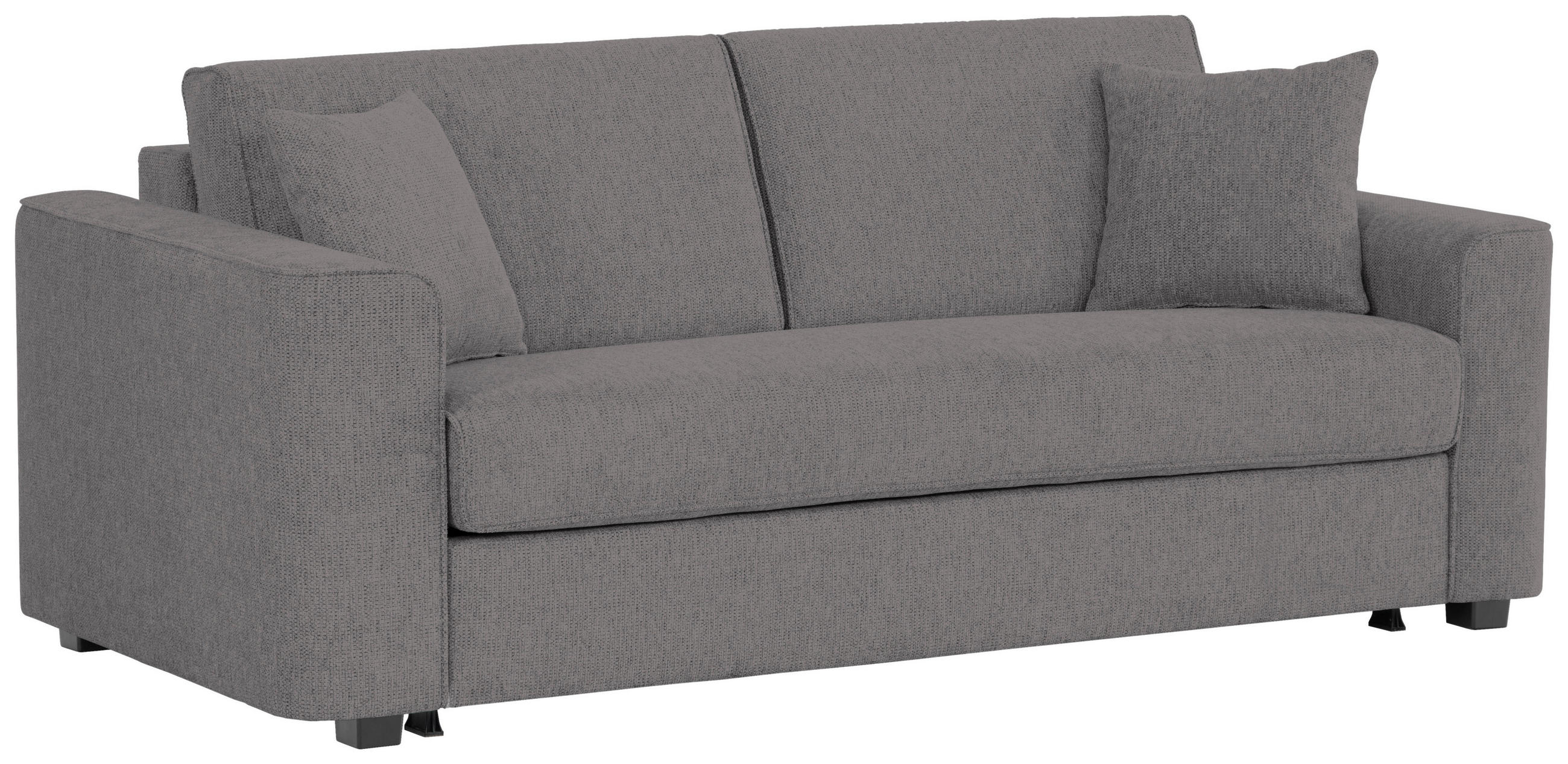 SCHLAFSOFA Webstoff Anthrazit  - Anthrazit/Schwarz, Design, Kunststoff/Textil (205/83/100cm) - Xora