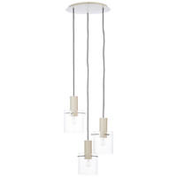 HÄNGLAMPA 48/150 cm  - beige/transparent, Klassisk, metall/glas (48/150cm) - Dieter Knoll