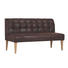 ZWEISITZER-SOFA Lederlook Dunkelbraun - Eichefarben/Dunkelbraun, KONVENTIONELL, Holz/Textil (170/98/72cm) - Carryhome ZWEISITZER-SOFA Lederlook Dunkelbraun - Eichefarben/Dunkelbraun, KONVENTIONELL, Holz/Textil (170/98/72cm) - Carryhome