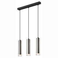 PENDELLEUCHTE DIEGO 90/50/90 cm   - Chromfarben, Design, Metall (90/50/90cm)