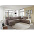 WOHNLANDSCHAFT - Braun, Design, Holz/Textil (163/319/241cm) - Beldomo System