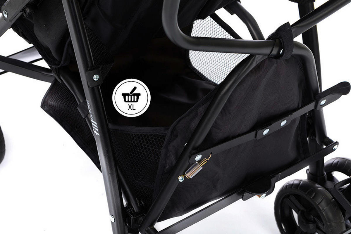 KIŠOBRAN KOLICA  GLIDER  - Basics, metal/plastika (38/98/80cm) - Fillikid