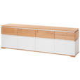 LOWBOARD  in 190/57/40 cm  - Eichefarben/Weiß, KONVENTIONELL, Holzwerkstoff (190/57/40cm) - Novel