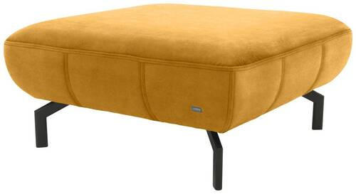 HOCKER Webstoff Orange  - Schwarz/Orange, Design, Textil/Metall (83/44/83cm) - LOOKS by W.Joop