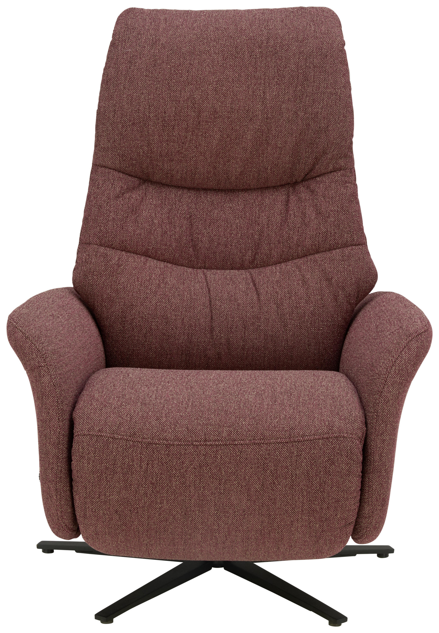 RELAXSESSEL Chenille Relaxfunktion    - Beere/Anthrazit, Design, Textil/Metall (78/113/87cm) - Himolla Komfortklass