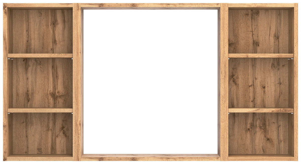 WANDSPIEGEL 120/64/18 cm  - Eiche Wotan, Modern, Glas/Holzwerkstoff (120/64/18cm) - Held