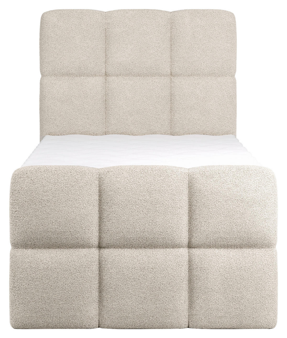 BOXBETT 100/200 cm  in Beige  - Beige/Schwarz, Design, Holzwerkstoff/Kunststoff (100/200cm) - Xora