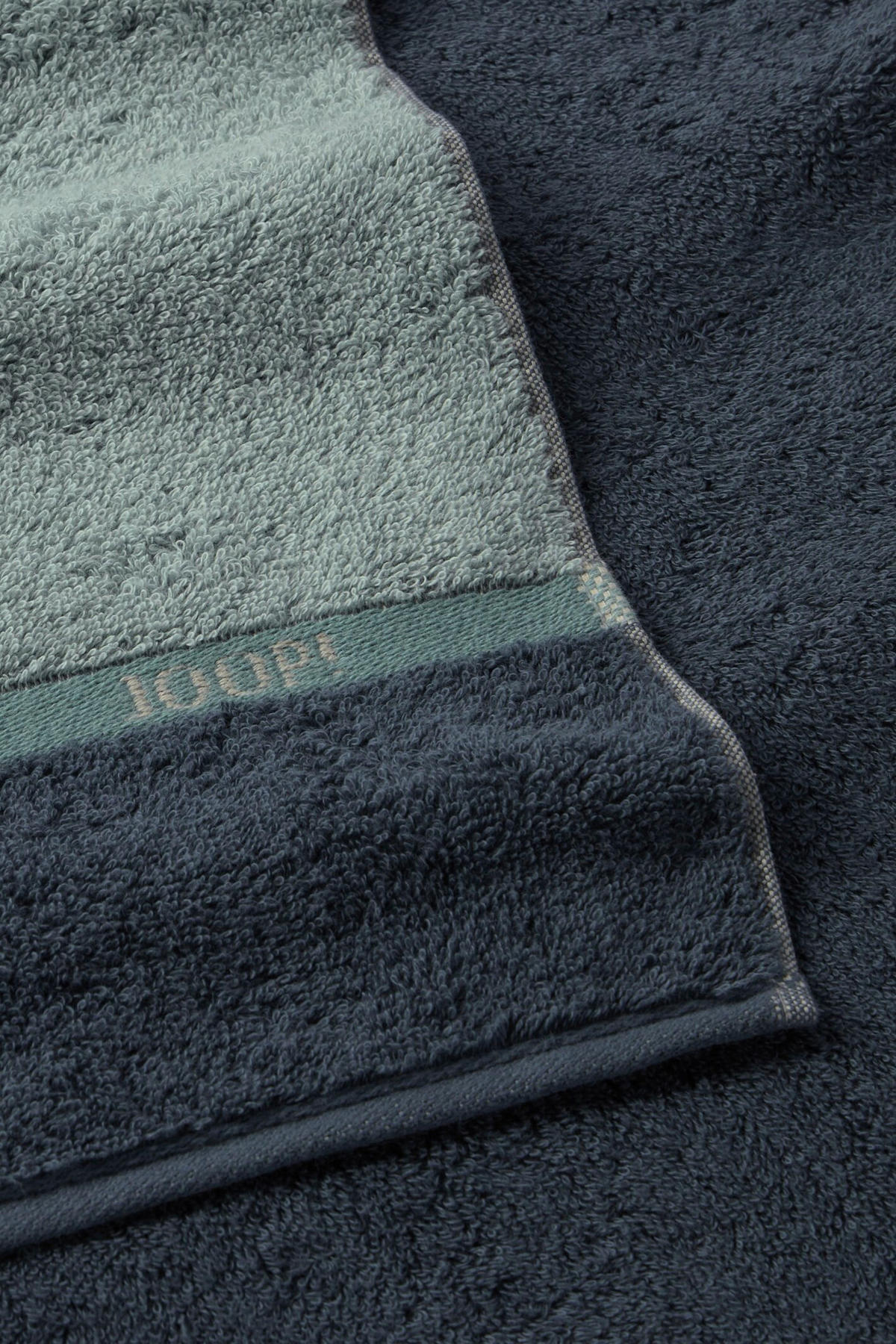 DUSCHTUCH LINES LOGOGRAM 80/150 cm  - Jadegrün, Basics, Textil (80/150cm) - Joop!