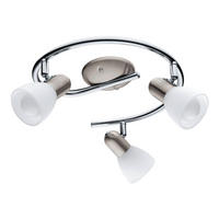 DECKENSPOTS 29,5/11,60 cm   - Chromfarben/Weiß, Basics, Glas/Metall (29,5/11,60cm) - Eglo