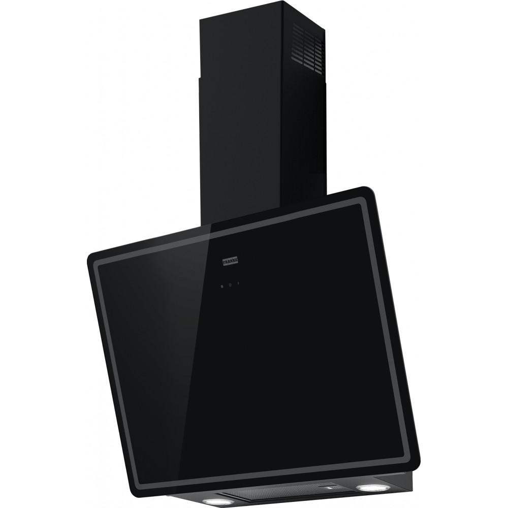 DUNSTABZUGSHAUBE Lago FLG 605 BK/DG  - Schwarz, Basics, Glas/Metall (59,8/45-98/38,5cm) - Franke