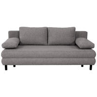 SCHLAFSOFA in Textil Anthrazit  - Anthrazit/Schwarz, Design, Textil/Metall (197/84/92,5cm) - home24