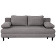 SCHLAFSOFA Lia in Webstoff Anthrazit  - Anthrazit/Schwarz, Design, Textil/Metall (197/84/92,5cm) - Hom`in