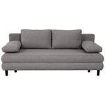 SCHLAFSOFA Lia in Webstoff Anthrazit  - Anthrazit/Schwarz, Design, Textil/Metall (197/84/92,5cm) - Hom`in