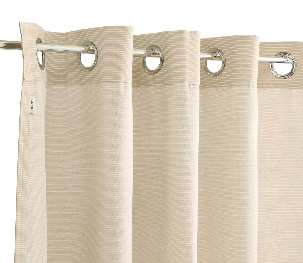 ÖSENSCHAL E-NEEDLESTRIPE blickdicht 140/250 cm   - Beige, KONVENTIONELL, Textil (140/250cm) - Esprit