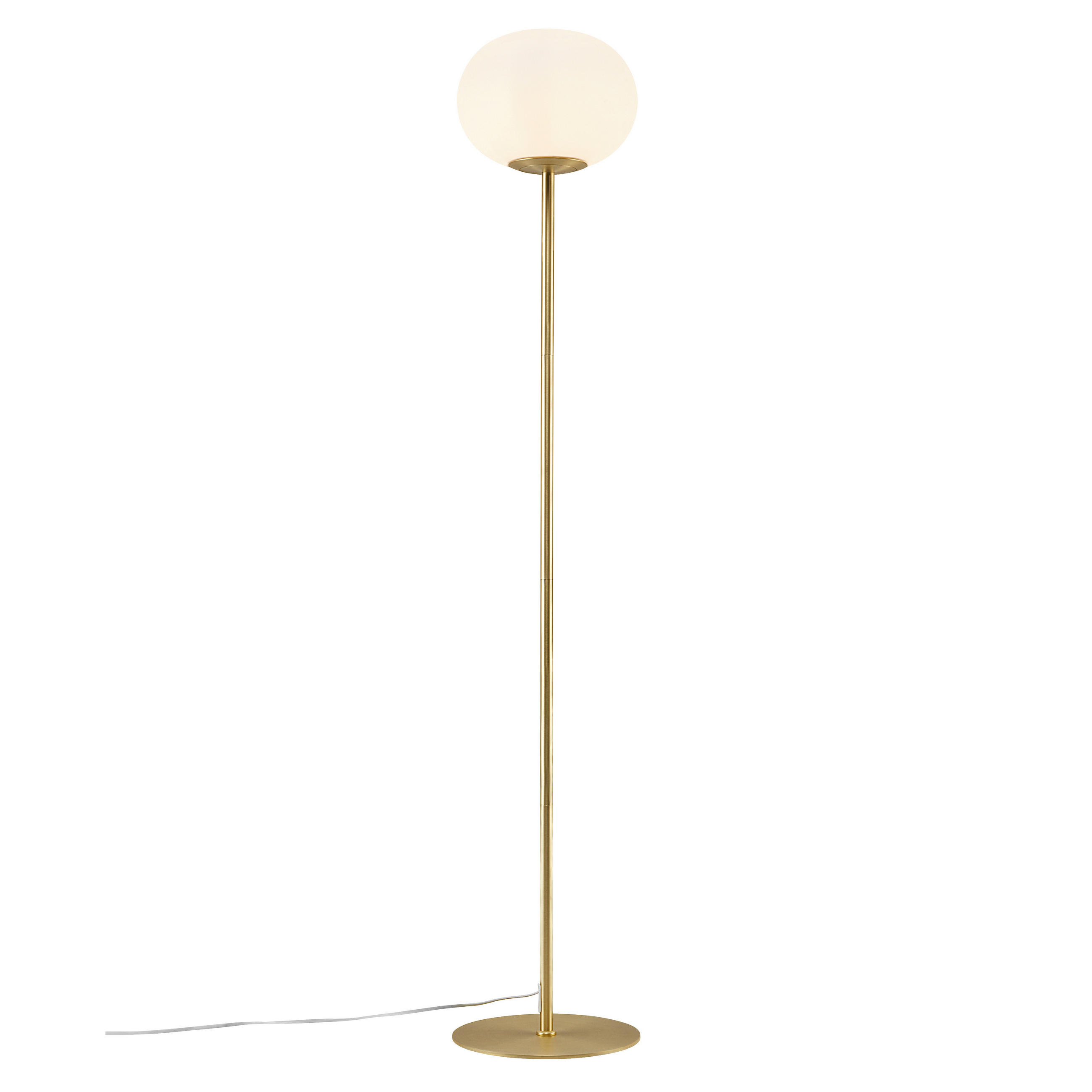 STEHLEUCHTE 28/150 cm    - Messingfarben, Basics, Glas/Metall (28/150cm) - Nordlux