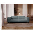 2-SITZER-SOFA Cord Graphitfarben  - Schwarz/Graphitfarben, KONVENTIONELL, Textil/Metall (207/75/104cm) - Carryhome