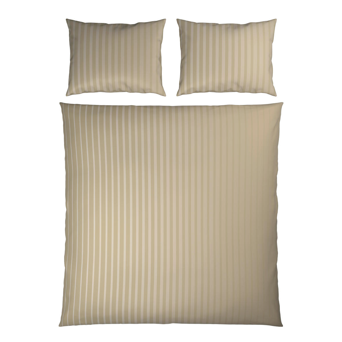 BETTWÄSCHESET Satin 200/210 cm  65 cm/100 cm  - Beige, Textil (200/210cm) - Dieter Knoll