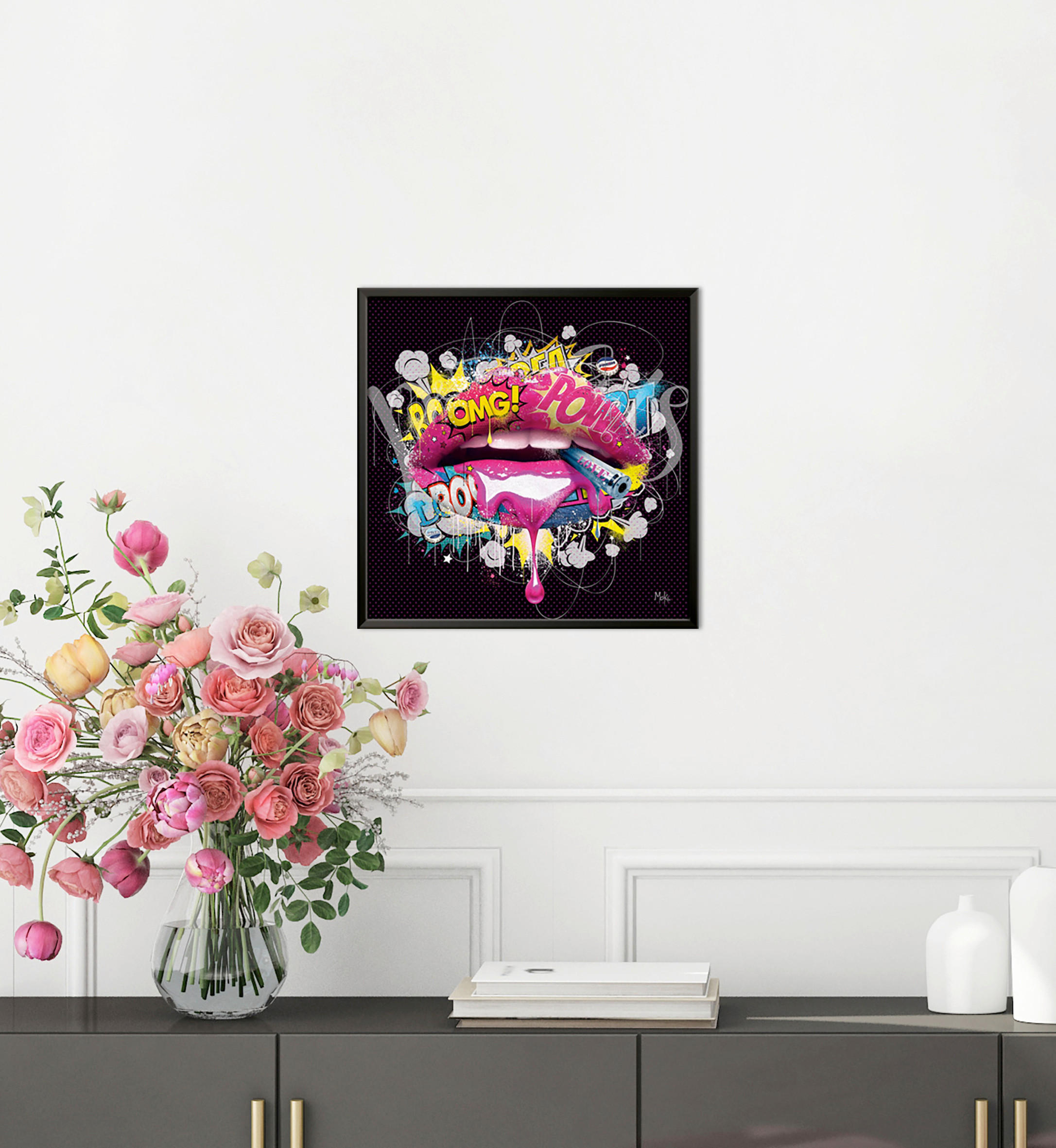KUNSTDRUCK Frauen 30/30 cm  - Multicolor, Basics, Papier (30/30cm) - Monee