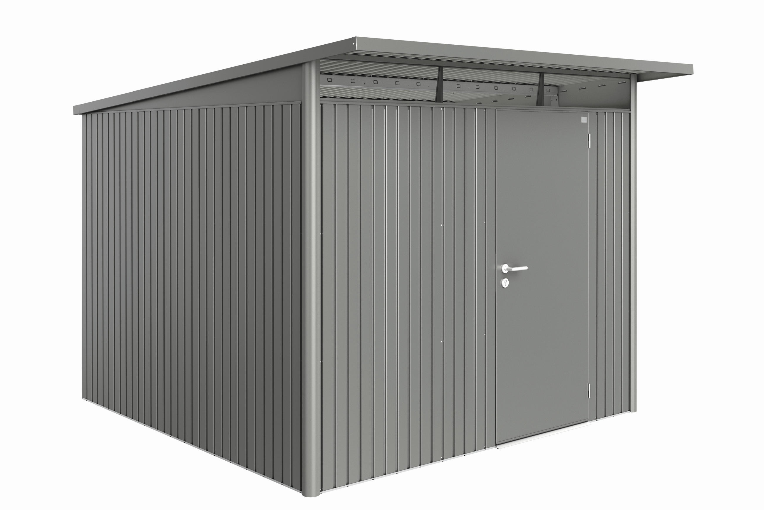GERÄTEHAUS 260/217/300 cm  - Anthrazit, Basics, Metall (260/217/300cm) - Biohort
