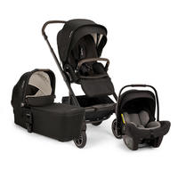 KINDERWAGENSET  MIXX NEXT  CAVIAR  - Schwarz, Basics, Kunststoff/Textil (60/110/82cm) - Nuna