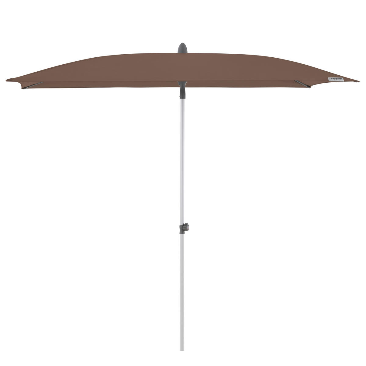 SONNENSCHIRM 225x120 cm Greige  - Greige/Silberfarben, KONVENTIONELL, Textil/Metall (225/120cm) - Doppler