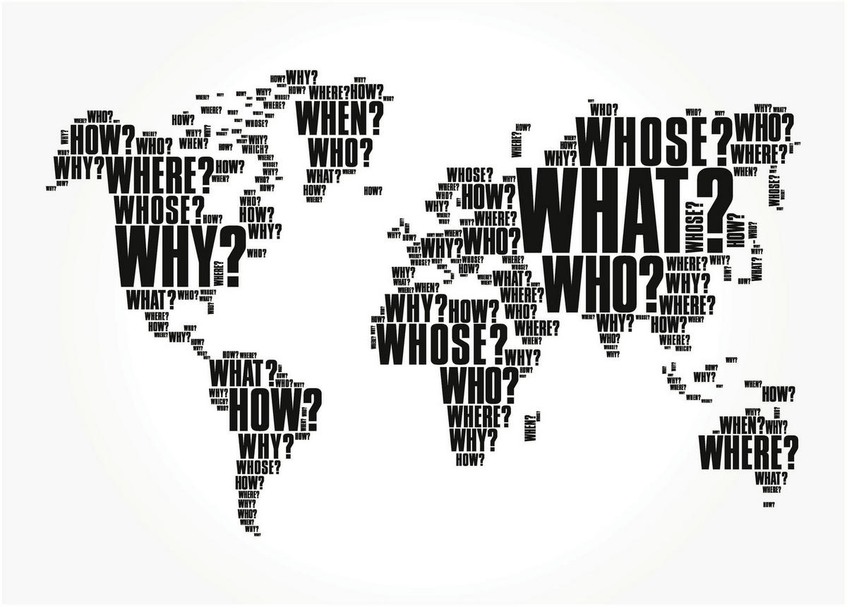 ALUMINIUMBILD Text, Weltkarte  - Schwarz/Alufarben, Basics, Holz/Metall (71,5/51,5/2,5cm)