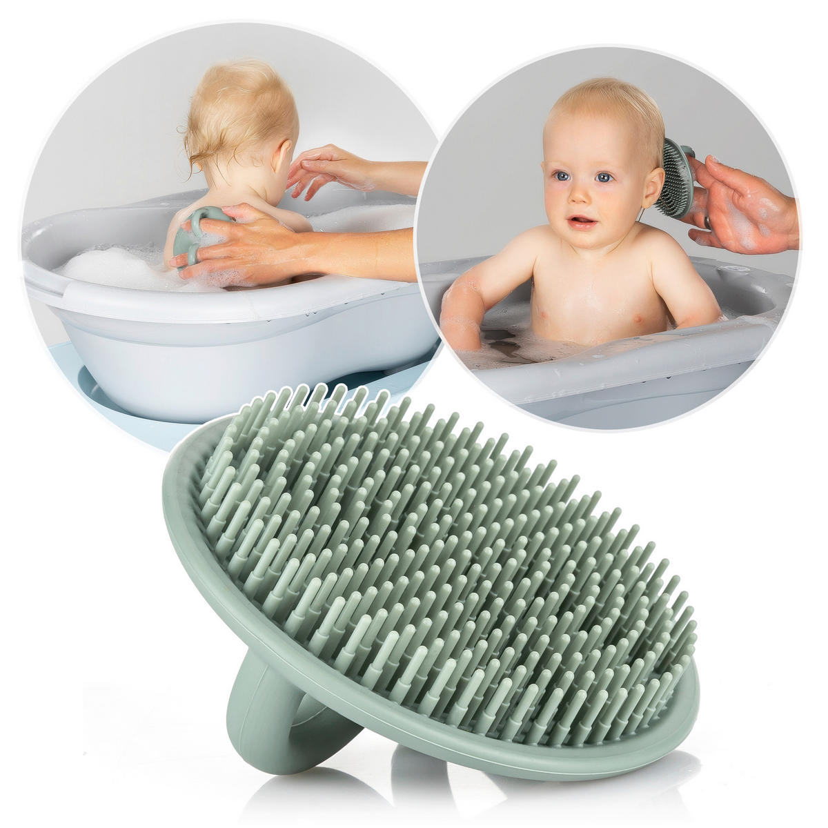 BABYBÜRSTE - Mintgrün, Basics, Kunststoff (9,4/3,8/8,4cm) - Reer