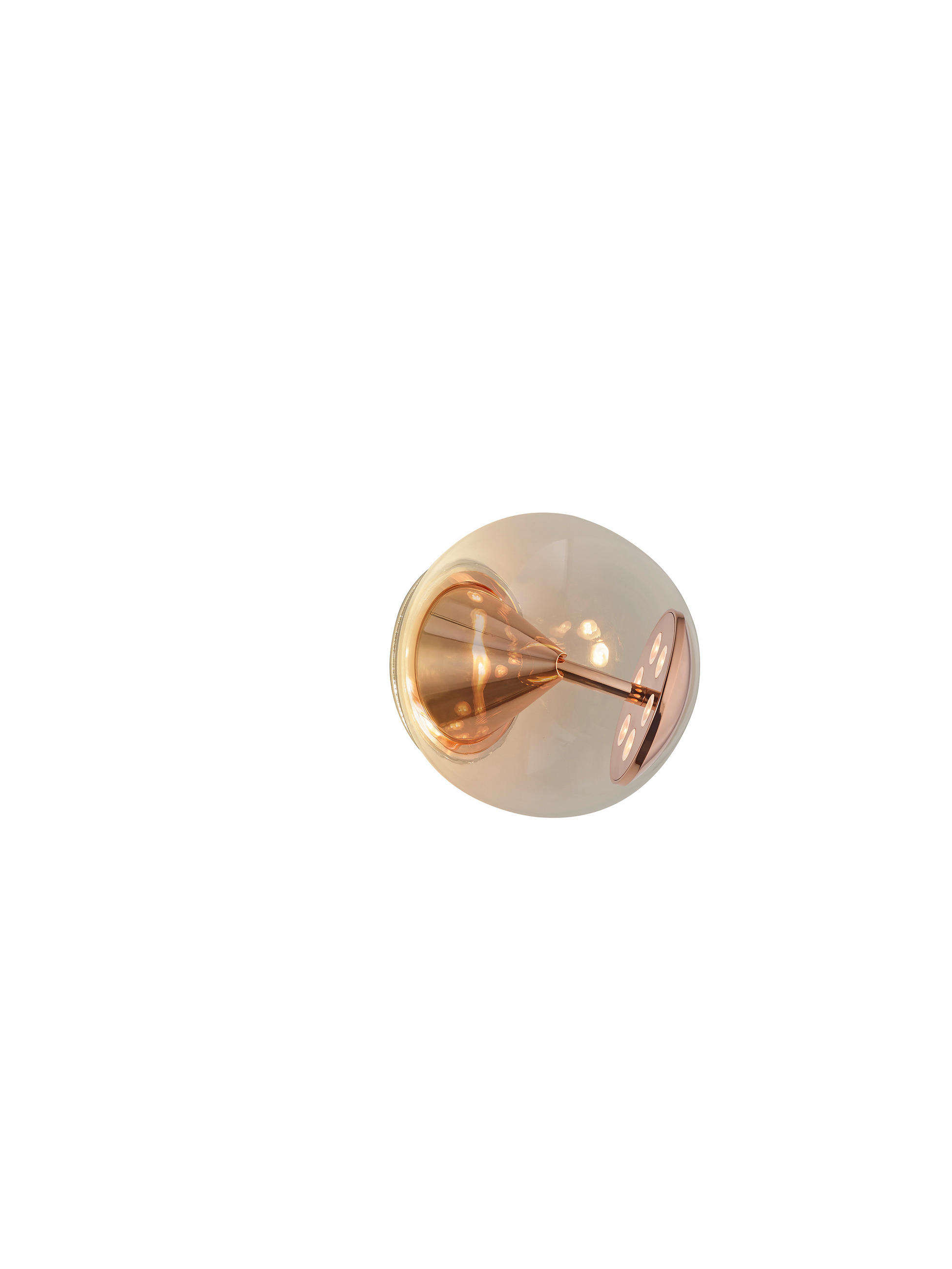 DECKENLEUCHTE  16/14 cm    - Goldfarben, Design, Metall (16/14cm) - Helestra