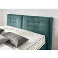 BOXSPRINGBETT 200/200 cm  in Petrol  - Chromfarben/Petrol, KONVENTIONELL, Textil (200/200cm) - Dieter Knoll